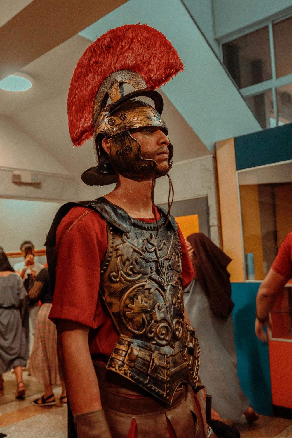 Roman soldier with breastplate of righteousness