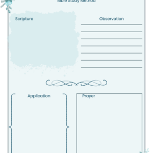 SOAP Method Bible Study