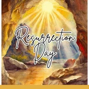 Resurrection day sun and open cave