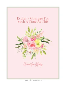 Esther flowers and pink background