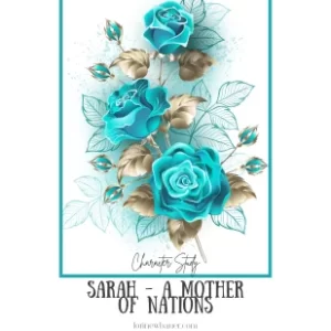 Sarah a mother of nations with blue roses